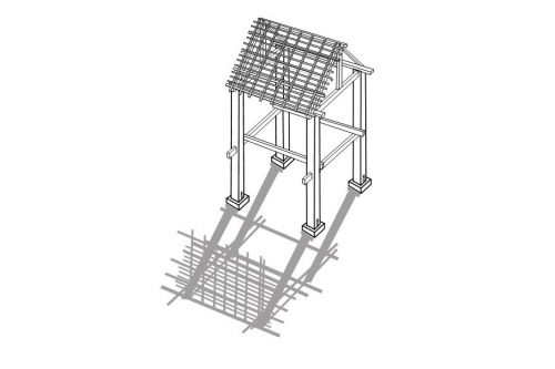 ไม้ก้านฝ้า - Wood roof constructions