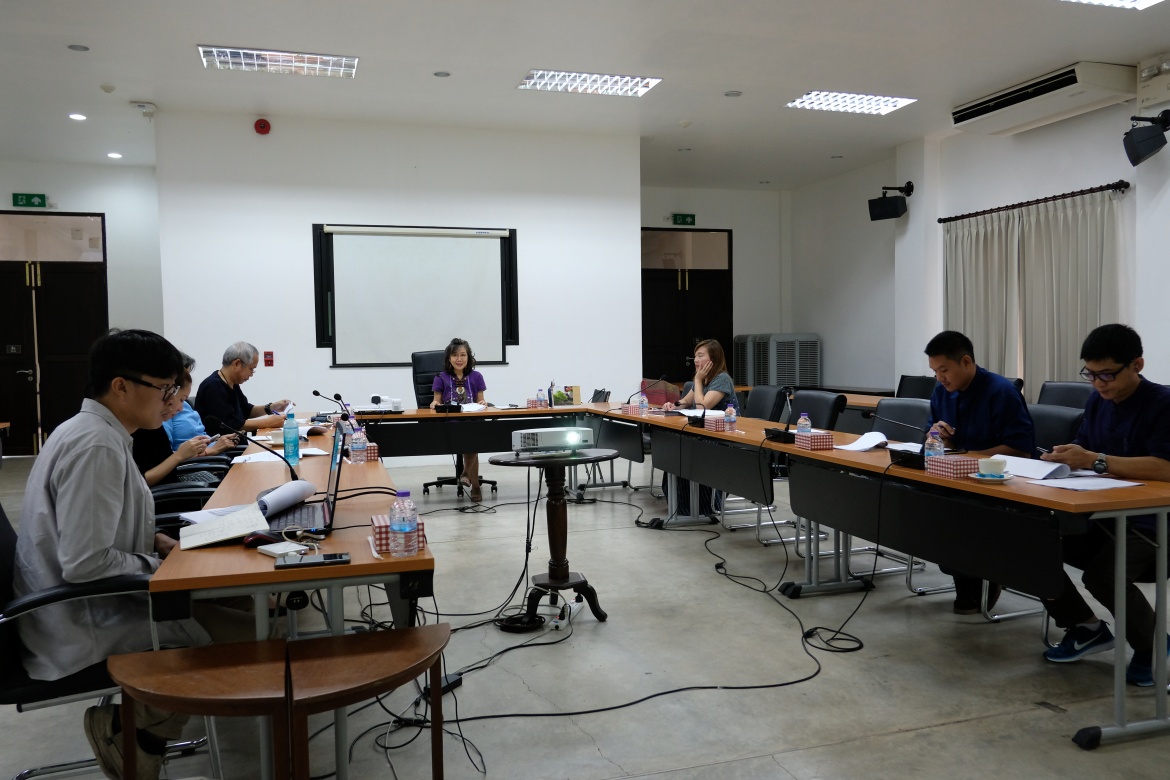 การประชุมคณะกรรมการตรวจรับพัสดุ (กรณีตรวจงานจ้างก่อสร้าง) งานจ้างเคลื่อนย้ายหลองข้าวสารภี ครั้งที่ 2/2563