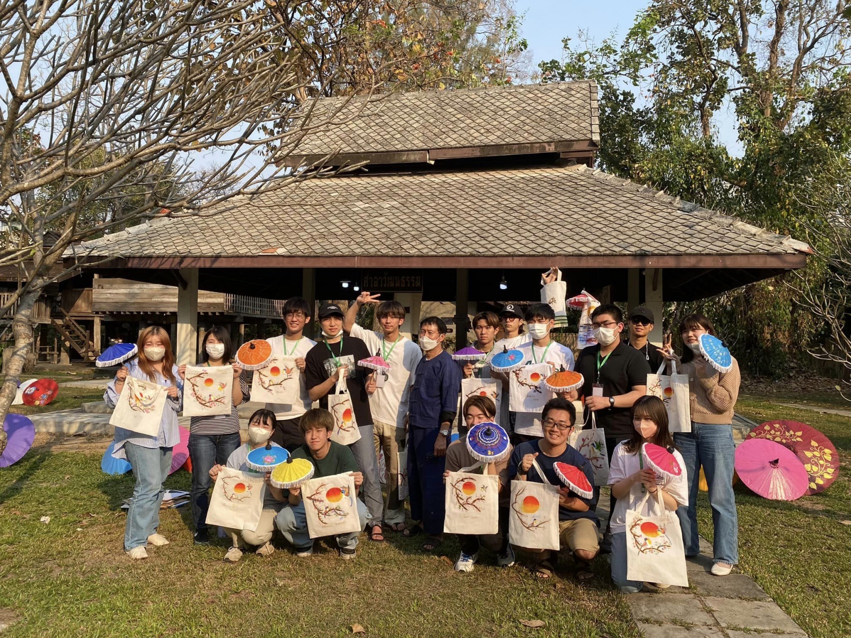 นักศึกษา Kyoto Sanyo University เข้าทัศนศึกษาและทำกิจกรรมด้านศิลปวัฒนธรรม 