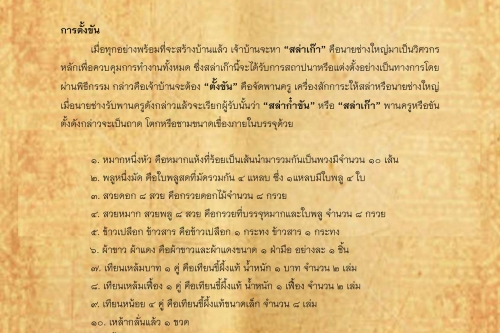 พิธีกรรมเเละความเชื่อการปลูกเรือนล้านนา(27) - 6 พฤษภาคม 2561