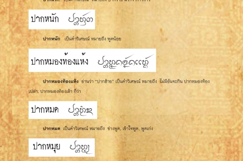 ปากสวก ปากไหม้ - 7 มกราคม 2563