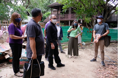 ประชุมคณะกรรมการตรวจรับพัสดุ (กรณีตรวจงานจ้างก่อสร้าง) งานจ้างปลูกสร้างเรือนฝาไหล (เรือนแม่นายคำเที่ยง) ครั้งที่ 3 /2563