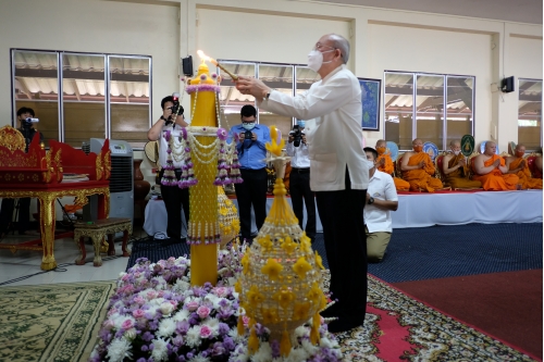 ร่วมพิธีถวายเทียนพรรษา มหาวิทยาลัยเชียงใหม่ เนื่องในเทศกาลเข้าพรรษาประจำปี 2563