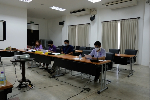 การประชุมคณะกรรมการตรวจรับพัสดุและผู้ควบคุมงาน งานจ้างปรับปรุงซ่อมแซมเรือนกาแล (อุุ๊ยผัด ครั้งที่ 1/2563)