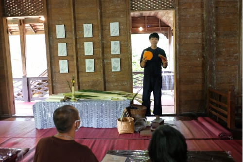 อบรมหลักสูตรระยะสั้นการทำเทียนในพิธีกรรม (ทำต้นผึ้งเเละต้นเทียน) วันที่ 30 กรกฎาคม 2563