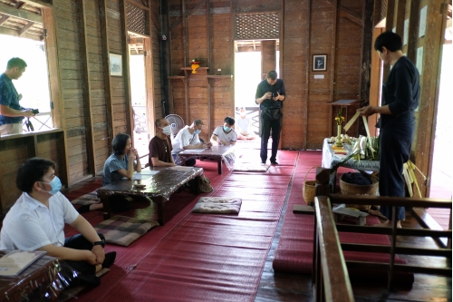 อบรมหลักสูตรระยะสั้นการทำเทียนในพิธีกรรม (ทำต้นผึ้งเเละต้นเทียน) วันที่ 30 กรกฎาคม 2563