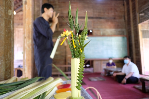 อบรมหลักสูตรระยะสั้นการทำเทียนในพิธีกรรม (ทำต้นผึ้งเเละต้นเทียน) วันที่ 30 กรกฎาคม 2563