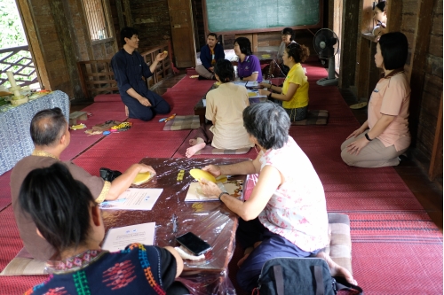 อบรมหลักสูตรระยะสั้นการทำเทียนในพิธีกรรม (ทำต้นผึ้งเเละต้นเทียน) วันที่ 30 กรกฎาคม 2563