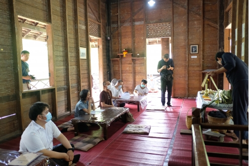 อบรมหลักสูตรระยะสั้นการทำเทียนในพิธีกรรม (ทำต้นผึ้งเเละต้นเทียน) วันที่ 30 กรกฎาคม 2563