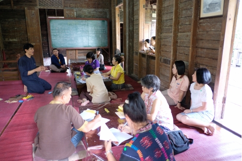 อบรมหลักสูตรระยะสั้นการทำเทียนในพิธีกรรม (ทำต้นผึ้งเเละต้นเทียน) วันที่ 30 กรกฎาคม 2563