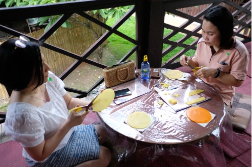 อบรมหลักสูตรระยะสั้นการทำเทียนในพิธีกรรม (ทำต้นผึ้งเเละต้นเทียน) วันที่ 30 กรกฎาคม 2563