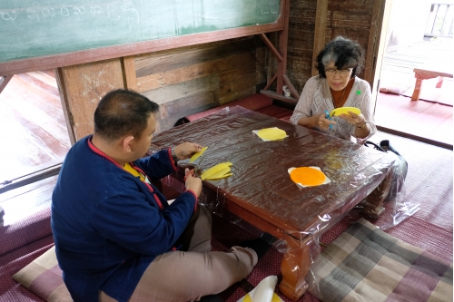 อบรมหลักสูตรระยะสั้นการทำเทียนในพิธีกรรม (ทำต้นผึ้งเเละต้นเทียน) วันที่ 30 กรกฎาคม 2563