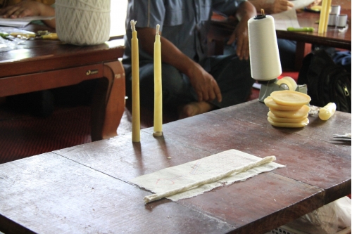 อบรมหลักสูตรระยะสั้นการทำเทียนในพิธีกรรม (การทำเทียนโบราณล้านนา) 