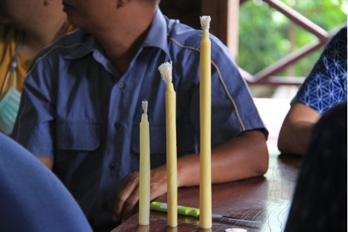 อบรมหลักสูตรระยะสั้นการทำเทียนในพิธีกรรม (การทำเทียนโบราณล้านนา) 
