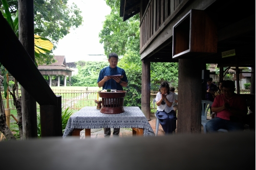 พิธีบอกกล่าววิญญาณผู้ปกปักรักษาเรือนไทลื้อ (หม่อนตุด) และหลองข้าวสารภี เพื่อดำเนินงานโครงการ Conservation of Traditional Lanna Architecture in Chiang Mai ภายใต้ทุนรางวัล AFCP 2019 – 2021