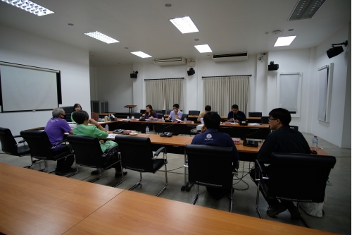 การประชุมคณะกรรมการตรวจรับพัสดุและผู้ควบคุมงาน งานจ้างปรับปรุงซ่อมแซมเรือนไทลื้อ (หม่อนตุด) ครั้งที่ 1/2563