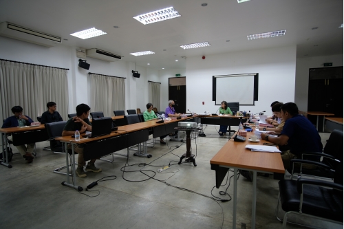 การประชุมคณะกรรมการตรวจรับพัสดุและผู้ควบคุมงาน งานจ้างปรับปรุงซ่อมแซมเรือนกาแล (อุุ๊ยผัด) ครั้งที่ 4/2563