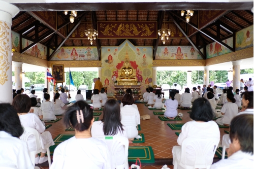 พิธีเปิดโครงการบวชเนกขัมมจาริณี เพื่อถวายเป็นพระราชกุศลเนื่องในโอกาสที่ สมเด็จพระนางเจ้าสิริกิติ์ พระบรมราชินีนาถ พระบรมราชชนนีพันปีหลวง ทรงเจริญพระชนมพรรษา 88 พรรษา 