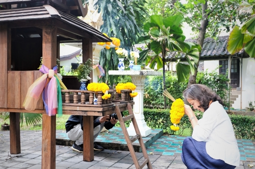 พิธีถอนหลองข้าวสารภี เพื่อดำเนินงานโครงการ Conservation of Traditional Lanna Architecture in Chiang Mai ภายใต้ทุนรางวัล AFCP 2019 – 2021