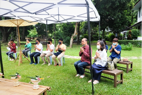 พิธีถอนหลองข้าวสารภี เพื่อดำเนินงานโครงการ Conservation of Traditional Lanna Architecture in Chiang Mai ภายใต้ทุนรางวัล AFCP 2019 – 2021