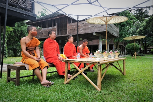 พิธีถอนหลองข้าวสารภี เพื่อดำเนินงานโครงการ Conservation of Traditional Lanna Architecture in Chiang Mai ภายใต้ทุนรางวัล AFCP 2019 – 2021