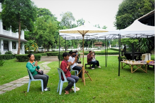 พิธีถอนหลองข้าวสารภี เพื่อดำเนินงานโครงการ Conservation of Traditional Lanna Architecture in Chiang Mai ภายใต้ทุนรางวัล AFCP 2019 – 2021