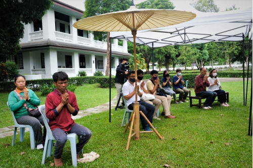 พิธีถอนหลองข้าวสารภี เพื่อดำเนินงานโครงการ Conservation of Traditional Lanna Architecture in Chiang Mai ภายใต้ทุนรางวัล AFCP 2019 – 2021