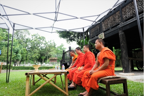 พิธีถอนหลองข้าวสารภี เพื่อดำเนินงานโครงการ Conservation of Traditional Lanna Architecture in Chiang Mai ภายใต้ทุนรางวัล AFCP 2019 – 2021