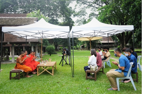 พิธีถอนหลองข้าวสารภี เพื่อดำเนินงานโครงการ Conservation of Traditional Lanna Architecture in Chiang Mai ภายใต้ทุนรางวัล AFCP 2019 – 2021