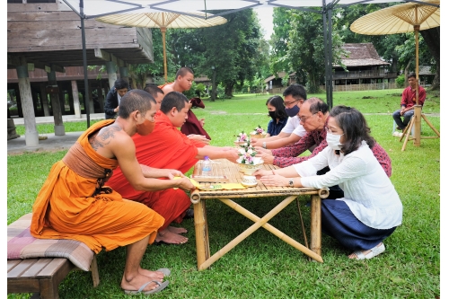 พิธีถอนหลองข้าวสารภี เพื่อดำเนินงานโครงการ Conservation of Traditional Lanna Architecture in Chiang Mai ภายใต้ทุนรางวัล AFCP 2019 – 2021