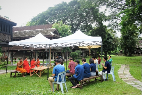 พิธีถอนหลองข้าวสารภี เพื่อดำเนินงานโครงการ Conservation of Traditional Lanna Architecture in Chiang Mai ภายใต้ทุนรางวัล AFCP 2019 – 2021