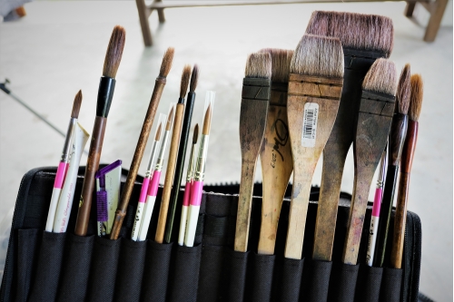 การอบรมหลักสูตรระยะสั้นการวาดภาพสีน้ำภูมิทัศน์และเรือนโบราณล้านนา (การวาดภาพต้นไม้) 