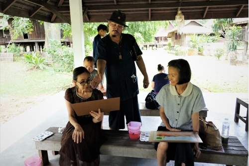 การอบรมหลักสูตรระยะสั้นการวาดภาพสีน้ำภูมิทัศน์และเรือนโบราณล้านนา (การวาดภาพต้นไม้) 