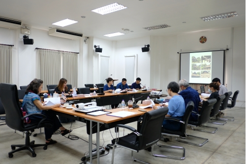 การประชุมคณะกรรมการตรวจรับพัสดุ (กรณีตรวจงานจ้างก่อสร้าง) งานจ้างปรับปรุงซ่อมแซมเรือนไทลื้อ (หม่อนตุด) ครั้งที่ 2/2563