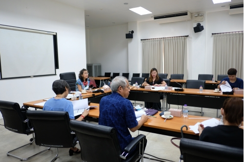 การประชุมคณะกรรมการตรวจรับพัสดุ (กรณีตรวจงานจ้างก่อสร้าง) งานจ้างปรับปรุงซ่อมแซมเรือนไทลื้อ (หม่อนตุด) ครั้งที่ 2/2563