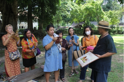 การอบรมหลักสูตรระยะสั้นการวาดภาพสีน้ำภูมิทัศน์และเรือนโบราณล้านนา (การวาดภาพสถาปัตยกรรมเรือน)