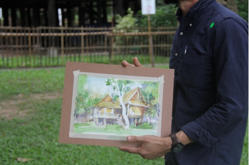 การอบรมหลักสูตรระยะสั้นการวาดภาพสีน้ำภูมิทัศน์และเรือนโบราณล้านนา (การวาดภาพภูมิทัศน์เรือนล้านนา)