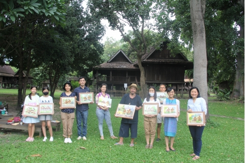 การอบรมหลักสูตรระยะสั้นการวาดภาพสีน้ำภูมิทัศน์และเรือนโบราณล้านนา (การวาดภาพภูมิทัศน์เรือนล้านนา)