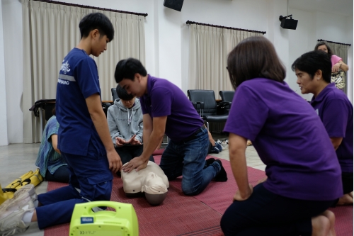 โครงการอบรมการปฐมพยาบาลเบื้องต้น และการช่วยชีวิตขั้นพื้นฐาน 