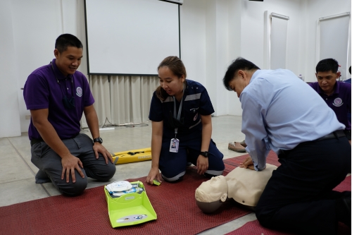 โครงการอบรมการปฐมพยาบาลเบื้องต้น และการช่วยชีวิตขั้นพื้นฐาน 