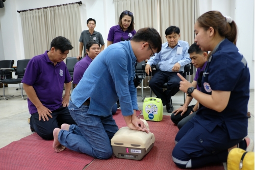 โครงการอบรมการปฐมพยาบาลเบื้องต้น และการช่วยชีวิตขั้นพื้นฐาน 
