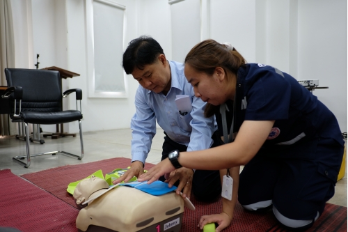 โครงการอบรมการปฐมพยาบาลเบื้องต้น และการช่วยชีวิตขั้นพื้นฐาน 