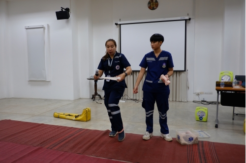 โครงการอบรมการปฐมพยาบาลเบื้องต้น และการช่วยชีวิตขั้นพื้นฐาน 