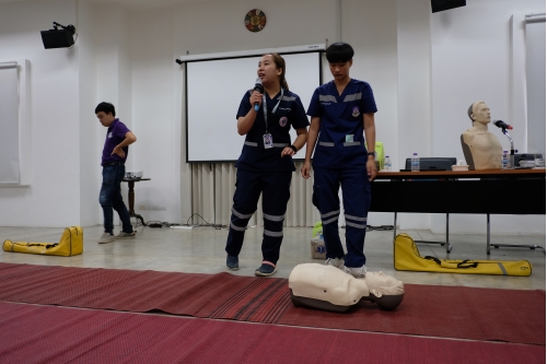 โครงการอบรมการปฐมพยาบาลเบื้องต้น และการช่วยชีวิตขั้นพื้นฐาน 