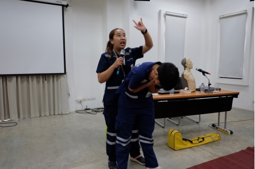 โครงการอบรมการปฐมพยาบาลเบื้องต้น และการช่วยชีวิตขั้นพื้นฐาน 