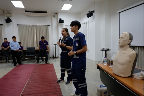 โครงการอบรมการปฐมพยาบาลเบื้องต้น และการช่วยชีวิตขั้นพื้นฐาน 