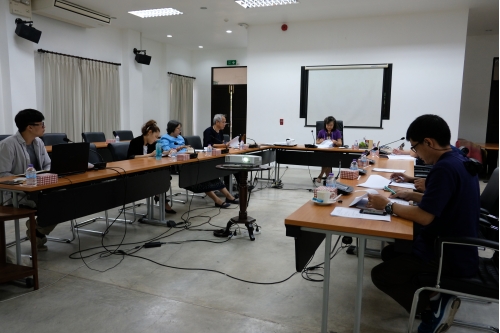 การประชุมคณะกรรมการตรวจรับพัสดุ (กรณีตรวจงานจ้างก่อสร้าง) งานจ้างเคลื่อนย้ายหลองข้าวสารภี ครั้งที่ 2/2563