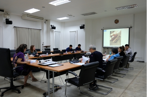 การประชุมคณะกรรมการตรวจรับพัสดุ (กรณีตรวจงานจ้างก่อสร้าง) งานจ้างเคลื่อนย้ายหลองข้าวสารภี ครั้งที่ 2/2563