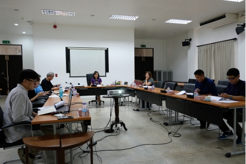 การประชุมคณะกรรมการตรวจรับพัสดุ (กรณีตรวจงานจ้างก่อสร้าง) งานจ้างเคลื่อนย้ายหลองข้าวสารภี ครั้งที่ 2/2563