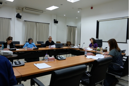 การประชุมคณะกรรมการตรวจรับพัสดุ (กรณีตรวจงานจ้างก่อสร้าง) งานจ้างเคลื่อนย้ายหลองข้าวสารภี ครั้งที่ 2/2563